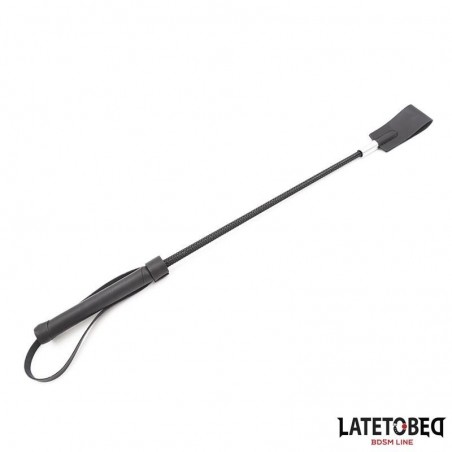 Cravache BDSM noir 45cm LATETOBED