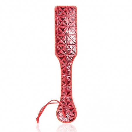 Paddle cuir vegan motifs diamant rouge INTOYOU