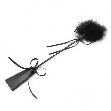 Plumeau chatouilleur Paddle 45cm noir LATETOBED
