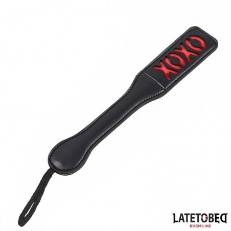 Paddle XOXO 32cm noir et rouge LATETOBED