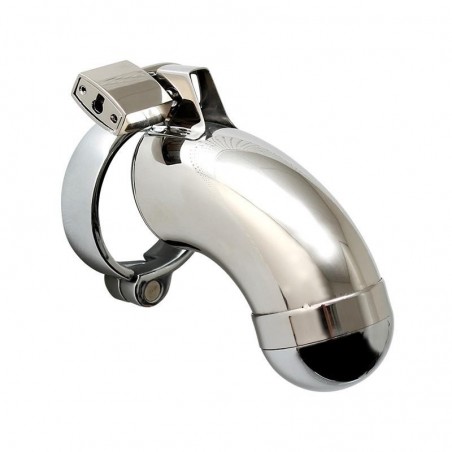 Cage de chasteté en métal lisse sans barreaux avec anneau 45mm RIMBA