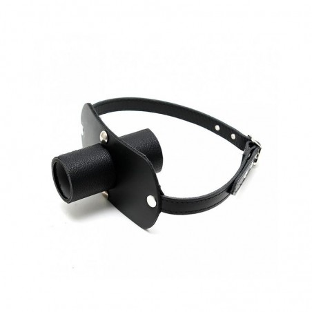Bâillon Tube écarteur de bouche en cuir RIMBA