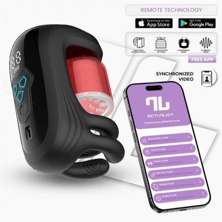 Masturbateur rotatif à compression connecté Torky INTOYOU