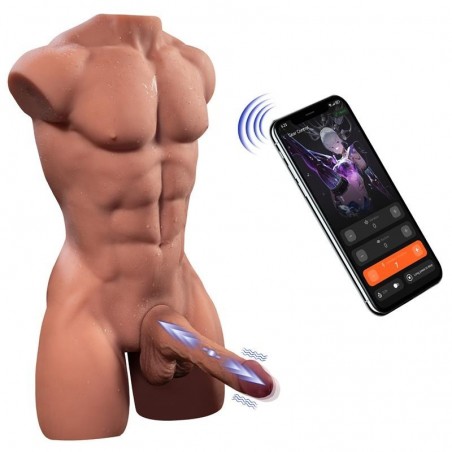 Torse masturbateur homme avec gode détachable connecté 15.7kg Henry XISE